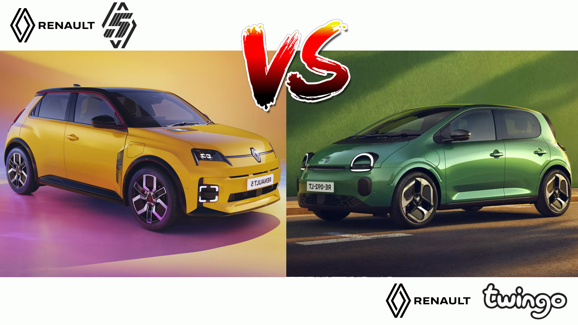 Renault 5 vs Twingo électrique